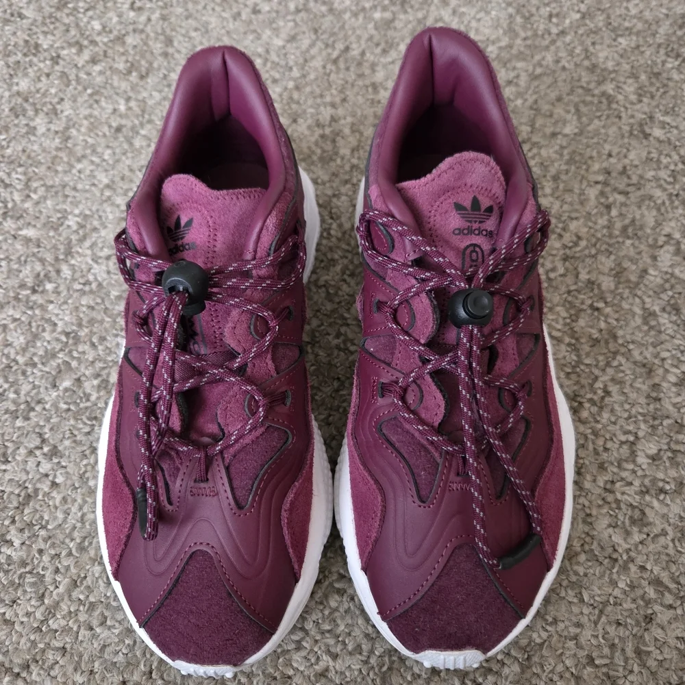 Adidas Ozweego Plus W‎ Victory Crimson Running Shoes Maroon Size 7.5 Womens